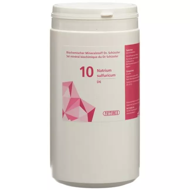 Phytomed Schussler Nr. 10 Natr Sulf в таблетках, D 6 50г Phytomed Schussler Nr. 10 Natr Sulf в таблетках, D 6 50г