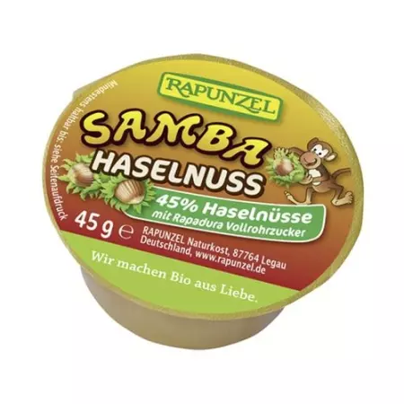 Rapunzel Samba Aufstrich Haselnuss Schoko 45г Rapunzel Samba Aufstrich Haselnuss Schoko 45г