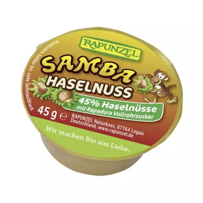 Rapunzel Samba Aufstrich Haselnuss Schoko 45г Rapunzel Samba Aufstrich Haselnuss Schoko 45г