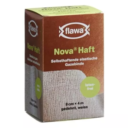 Flawa Nova Haft самоклеющиеся марлевый бинт 8смx4м Flawa Nova Haft самоклеющиеся марлевый бинт 8смx4м