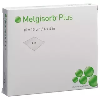 Melgisorb Plus Alginat-Verband 10x10см стерильный 10 штук