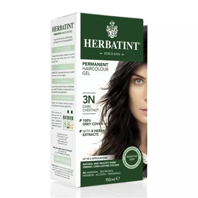 Herbatint Haarfarbegel 3n Dunkl Kasta Braun 150мл Herbatint Haarfarbegel 3n Dunkl Kasta Braun 150мл