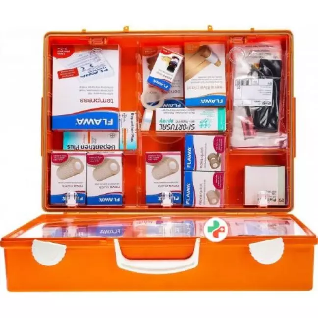 Flawa Sport Verbandkoffer Maxi Komplett Orange Flawa Sport Verbandkoffer Maxi Komplett Orange