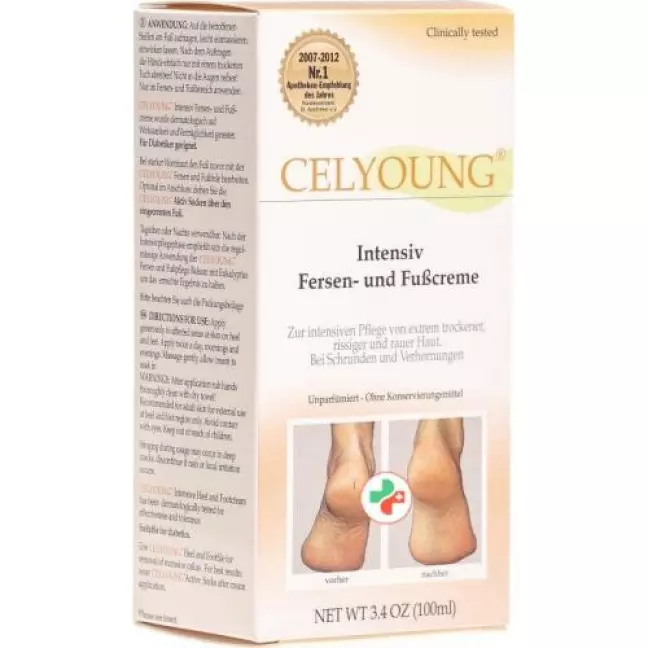 Celyoung Fersen- und Fusscreme 100мл Celyoung Fersen- und Fusscreme 100мл