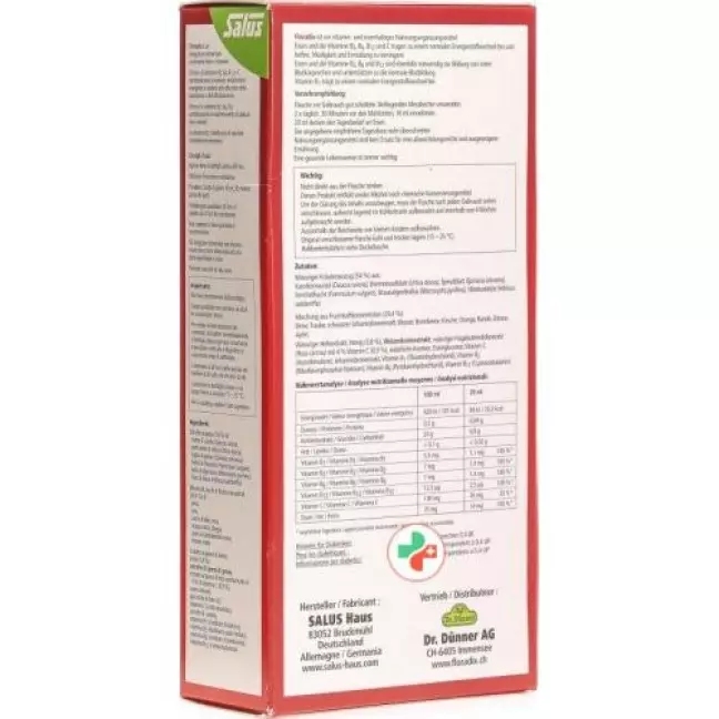 Floradix Vitamine + organisches Eisen Saft Flasche 500мл Floradix Vitamine + organisches Eisen Saft Flasche 500мл