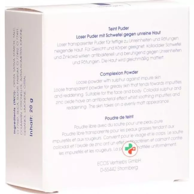 Sulfoderm S Teint Puder 20г Sulfoderm S Teint Puder 20г