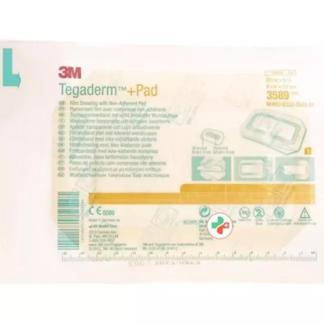 3M Tegaderm + Pad 9x15см / Wundkissen 4.5x10см 5 штук 3M Tegaderm + Pad 9x15см / Wundkissen 4.5x10см 5 штук