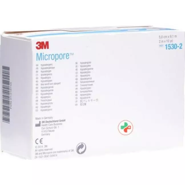 3M Micropore Vlies Heftpflaster ohne диспенсер 50мм x 9.14m weiss 6 штук 3M Micropore Vlies Heftpflaster ohne диспенсер 50мм x 9.14m weiss 6 штук