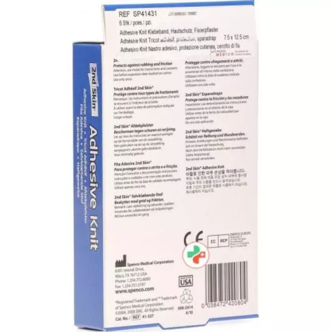 Spenco Adhesive Knit Hautschutz 7.5x12.5см 6 штук Spenco Adhesive Knit Hautschutz 7.5x12.5см 6 штук