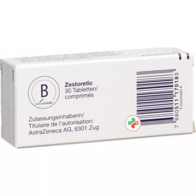 Зесторетик 20/12,5 30 таблеток