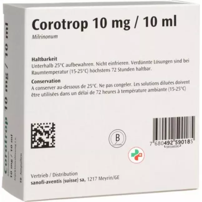 Corotrop 10 mg/10 ml 10 Ampullen 10 ml Corotrop 10 mg/10 ml 10 Ampullen 10 ml