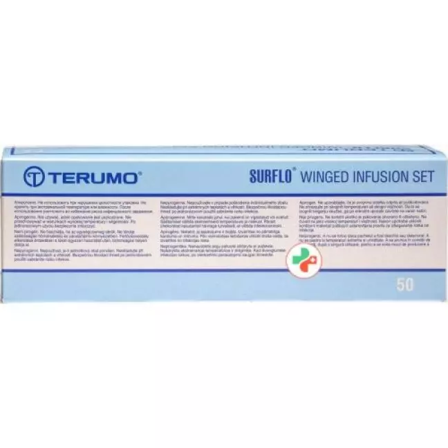 Terumo Surflo Perfusionsbesteck mit Flugelkanule 21г 0.8x19мм Grun 50 штук