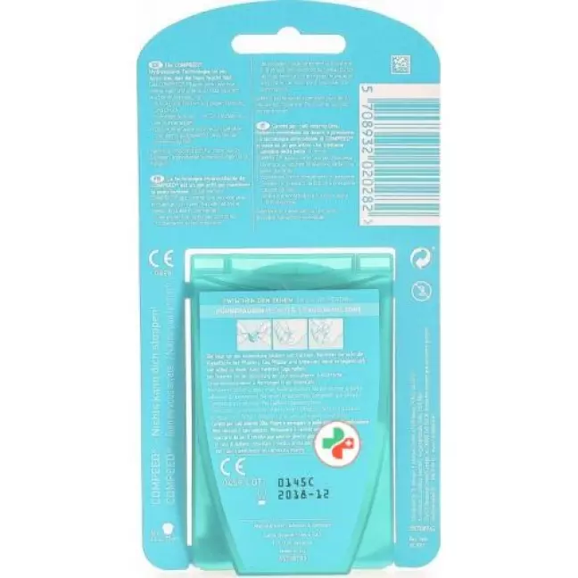 Compeed Huehneraugenpflaster Zwischen Zehen 10 штук Compeed Huehneraugenpflaster Zwischen Zehen 10 штук