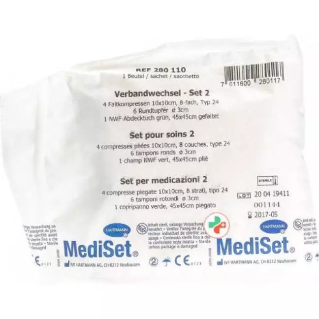 Mediset Verbandwechsel Set No 2 12 пакетиков Mediset Verbandwechsel Set No 2 12 пакетиков