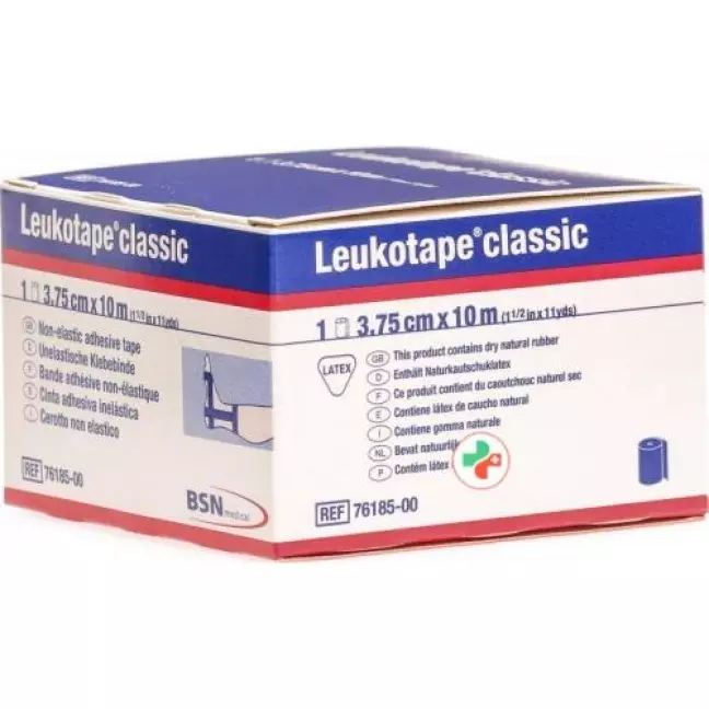 Leukotape Classic unelastische бинт 10m x 3.75см Blau Leukotape Classic unelastische бинт 10m x 3.75см Blau