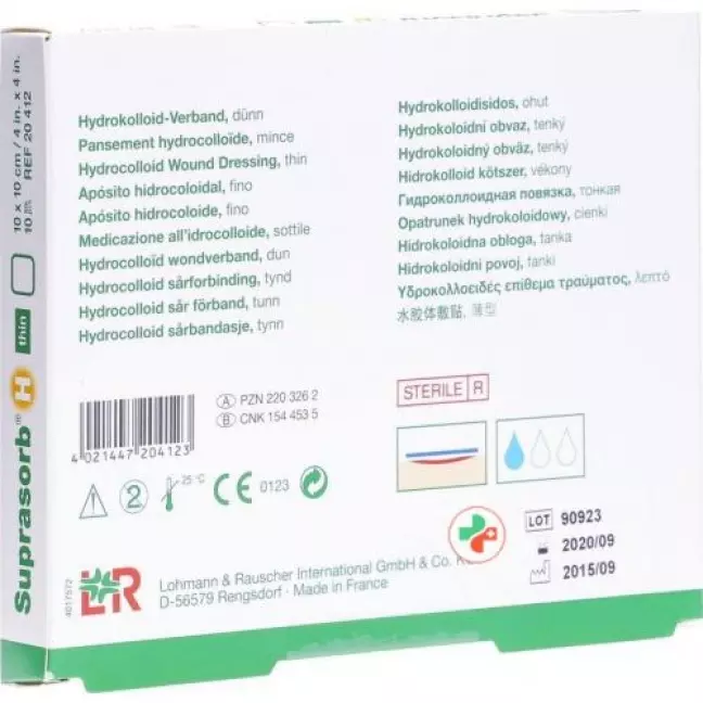 Suprasorb H Dunn Hydrokolloid Verband 10x10см 10 штук