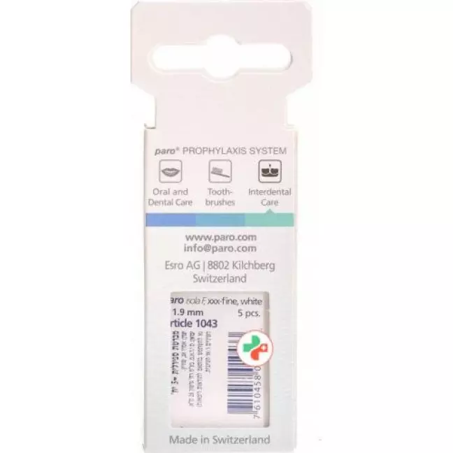 Paro Isola F 1.9мм xxx-fein Weiss zylindrisch 5 штук Paro Isola F 1.9мм xxx-fein Weiss zylindrisch 5 штук
