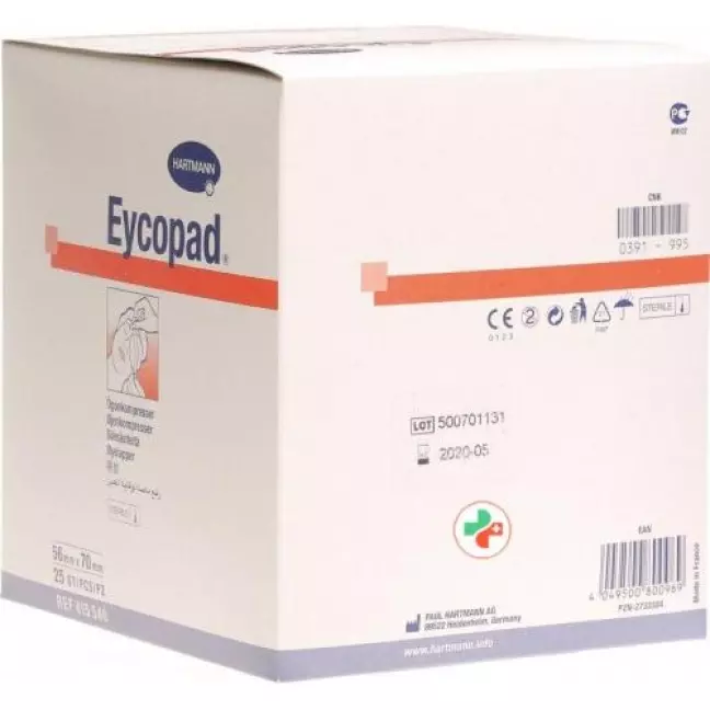 Eycopad Augenkompressen 70x56мм стерильный 25 штук