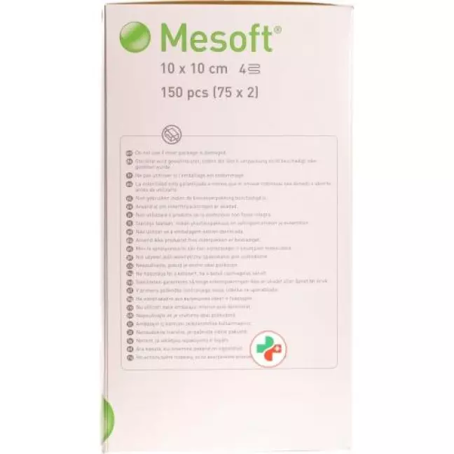Mesoft Vlieskompressen 10x10см стерильный 75x 2 штуки