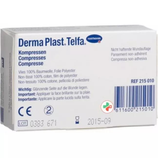 Dermaplast Telfa Kompressen 5x7.5см 15 штук Dermaplast Telfa Kompressen 5x7.5см 15 штук