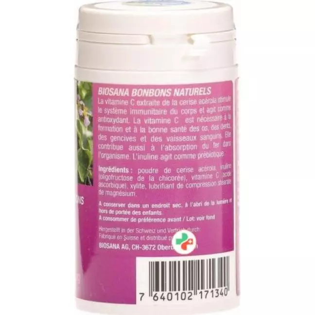 Acerola Vitamin C в таблетках, доза 60 штук Acerola Vitamin C в таблетках, доза 60 штук