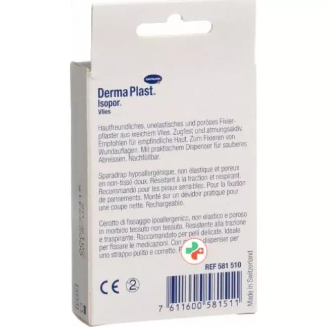 Dermaplast Isopor фиксирующий пластырь 10мX1.25см Vlies Weiss Dispenser Dermaplast Isopor фиксирующий пластырь 10мX1.25см Vlies Weiss Dispenser