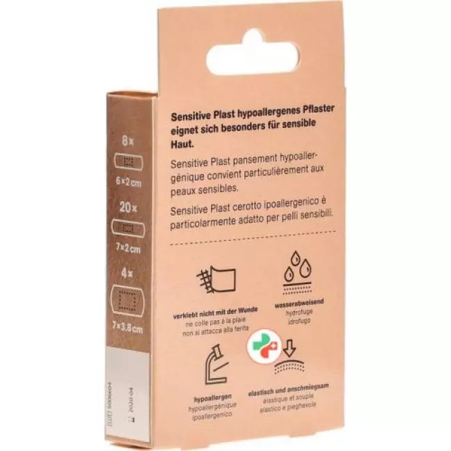 Flawa Sensitive Plast Assortiert 32 штуки Flawa Sensitive Plast Assortiert 32 штуки