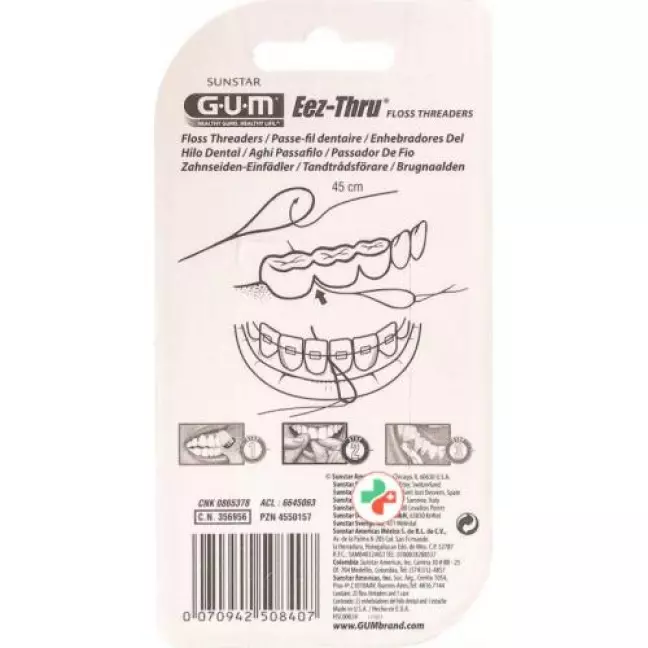 Gum Sunstar Eez Thru Zahnseide Einfadler 25 Sk Gum Sunstar Eez Thru Zahnseide Einfadler 25 Sk
