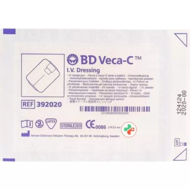 BD Veca-c катетер Fixierverband Sichtfenst 50 штук BD Veca-c катетер Fixierverband Sichtfenst 50 штук