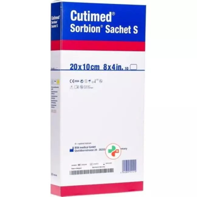 Cutimed Sorbion Sachet S 20x10см 10 штук Cutimed Sorbion Sachet S 20x10см 10 штук