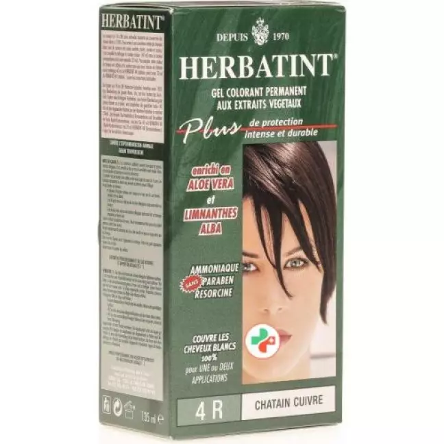 Herbatint Haarfarbegel 4r Kupfer Braun 150мл Herbatint Haarfarbegel 4r Kupfer Braun 150мл