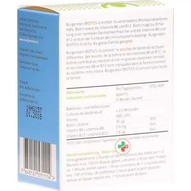 Burgerstein Biotics G Pulver Beutel zu 7 Stück Burgerstein Biotics G Pulver Beutel zu 7 Stück