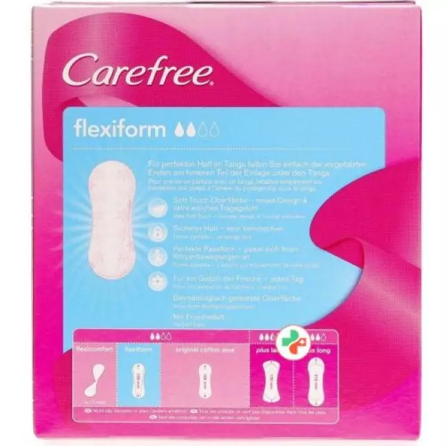 Carefree Flexi Form White Fresh 56 штук Carefree Flexi Form White Fresh 56 штук