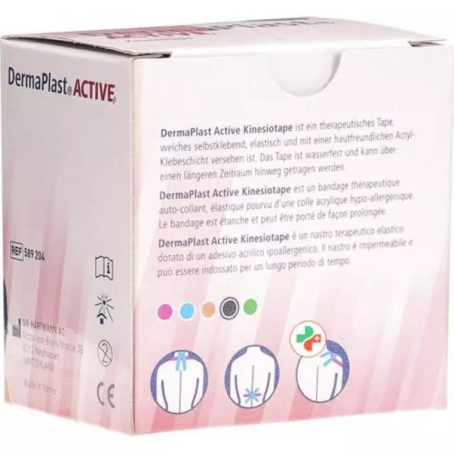 Dermaplast Active Kinesiotape 5см x 5m Schwarz Dermaplast Active Kinesiotape 5см x 5m Schwarz