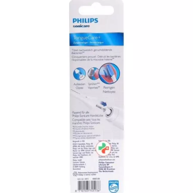 Philips Sonicare Tonguecare+ Buerst Hx8072/80 2 штуки Philips Sonicare Tonguecare+ Buerst Hx8072/80 2 штуки