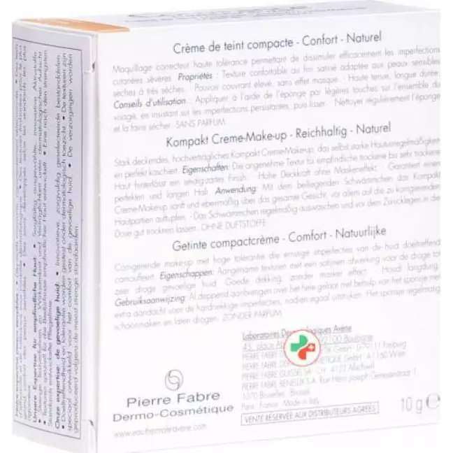 Avene Couvrance Kompakt Make-Up Naturel 02 10г Avene Couvrance Kompakt Make-Up Naturel 02 10г