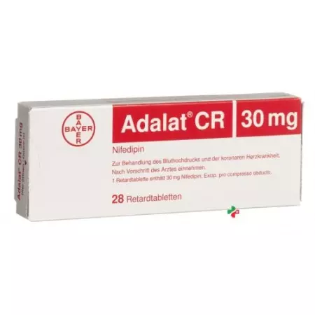 Adalat CR 30 mg 28 Retard tablets