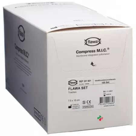 Flawa Mic Tracheo компресс 7.5x10см стерильный 100 штук Flawa Mic Tracheo компресс 7.5x10см стерильный 100 штук