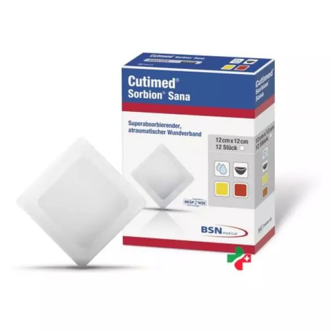 Cutimed Sorbion Sana 12x12см 10 штук Cutimed Sorbion Sana 12x12см 10 штук