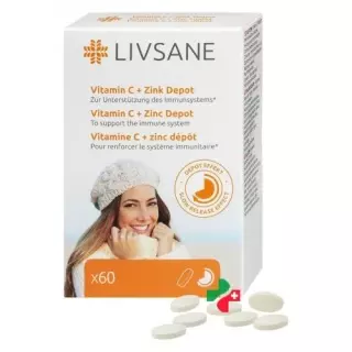 LIVSANE VITAMIN C+ZINK DEPOT
