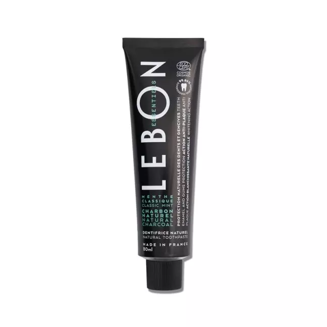 Зубная паста LEBON ESSENTIELS органическая мята+уголь