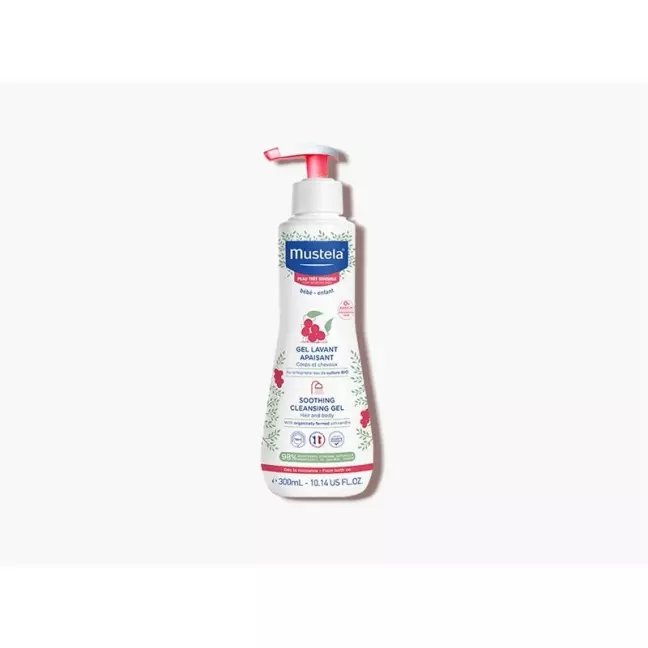 Mustela успокаивающий гель для умывания Fl 300 мл