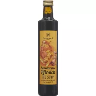 SONNENTOR Schwarztee-Pfirsich Sirup BIO