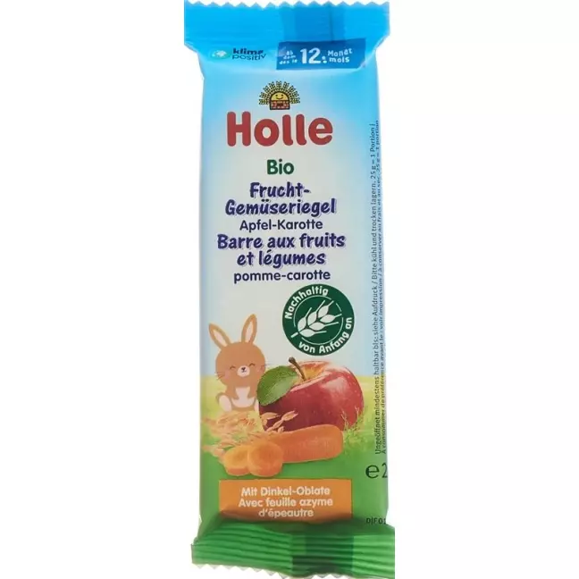 HOLLE Früchte-Gemüseriegel Apf Karot Bio HOLLE Früchte-Gemüseriegel Apf Karot Bio