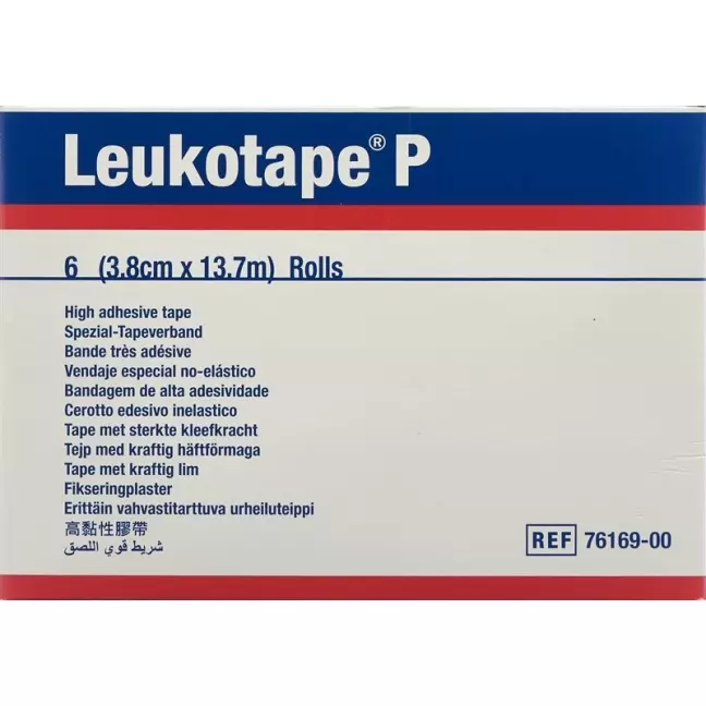 Leukotape P Spezial-Tapeverband 13.7m x 3.8см 6 штук Leukotape P Spezial-Tapeverband 13.7m x 3.8см 6 штук