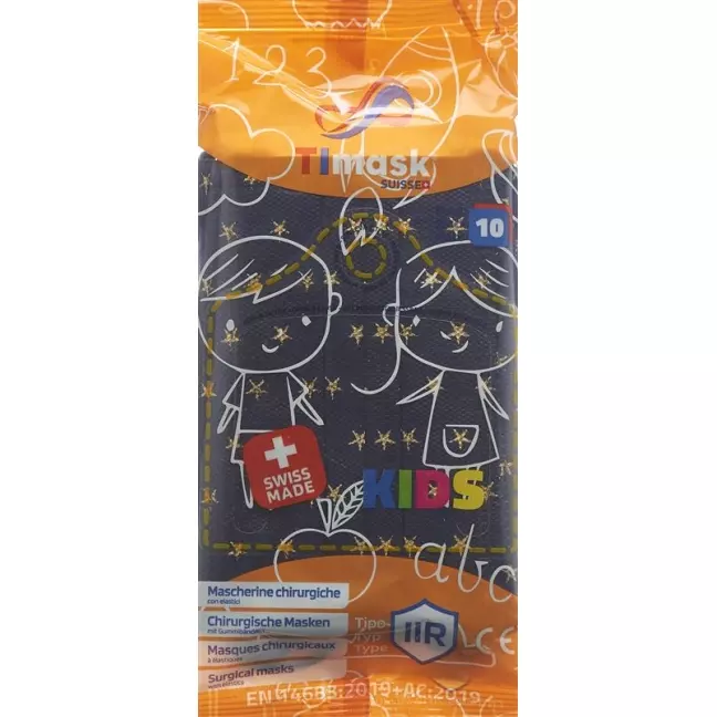 TImask одноразовая медицинская маска типа IIR KIDS Christmas 10 шт.