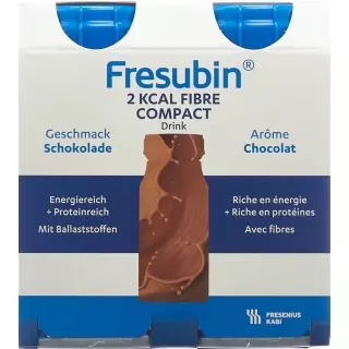 Фрезубин 2 ккал Compact Fiber DRINK шоколад 4 бутылки по 125 мл