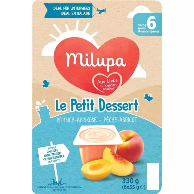 MILUPA le Petit Dessert Персик Абрикос