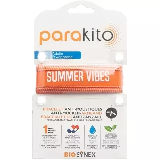 Браслет PARAKITO взрослый Good Vibes оранжевый