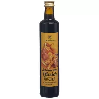 SONNENTOR Schwarztee-Pfirsich Sirup BIO